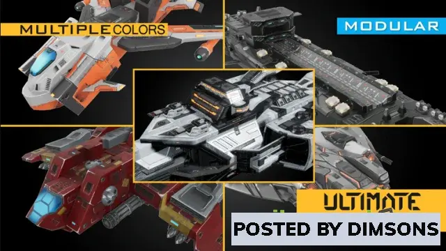 Unreal Engine Props Ultimate Spaceships Creator v4.20-4.27, 5.0-5.2