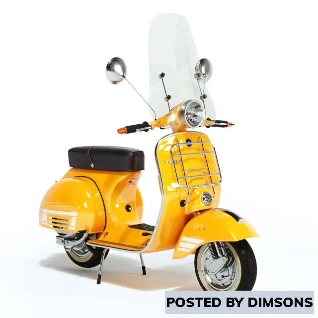 Bikes Vespa 3 - 3D Model