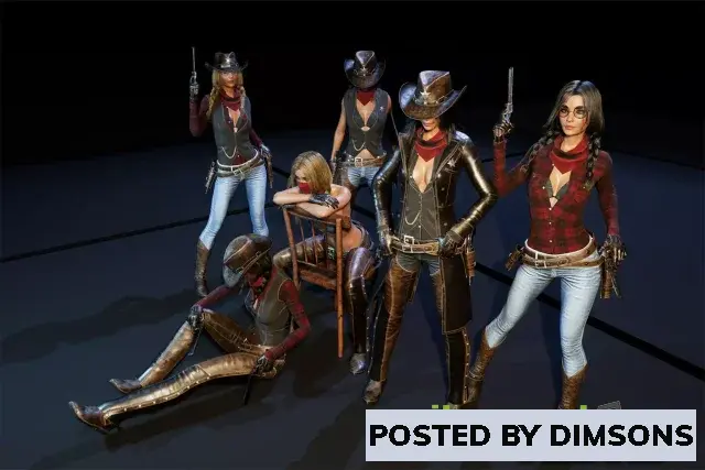 Unity 3D-Models Western Girls v2.0