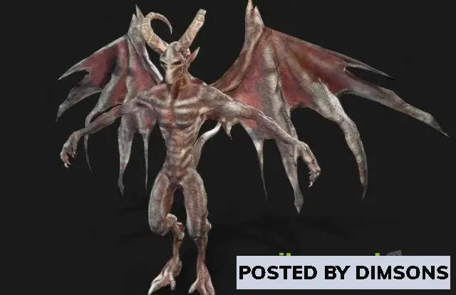 3D Models Winged Demon Gargoyle