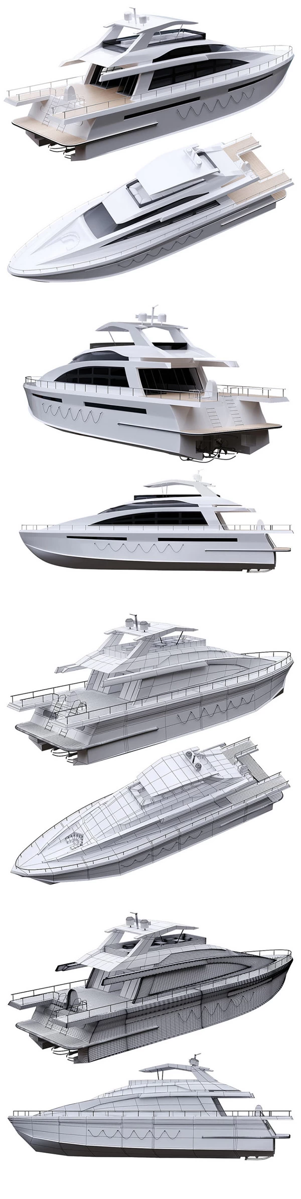 Yacht 3D Model