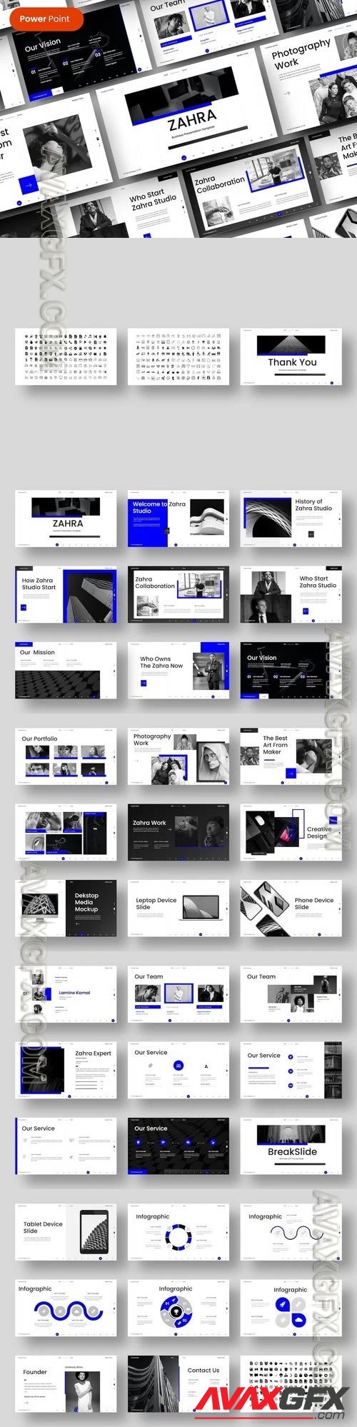 Zahra - Business PowerPoint Template [PPTX]