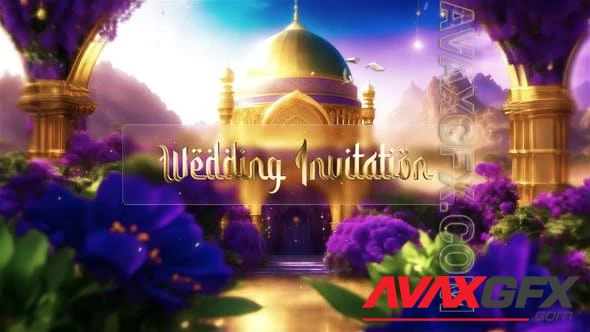 3D Arabic Character Wedding Invitation Video Display 47980947 [Videohive]