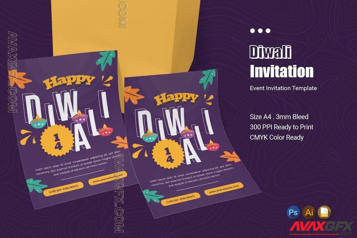 Diwali Event Invitation Z6R35CA