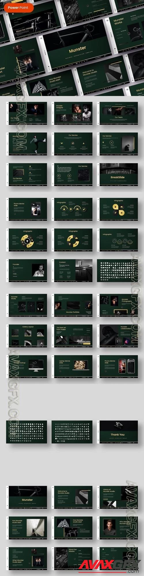 Munster - Business PowerPoint Template [PPTX]