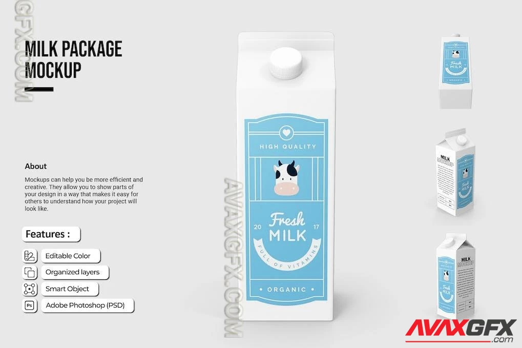 Milk Package Mockup