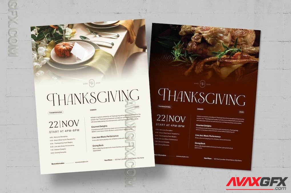 Thanksgiving Flyer Template TALZ972