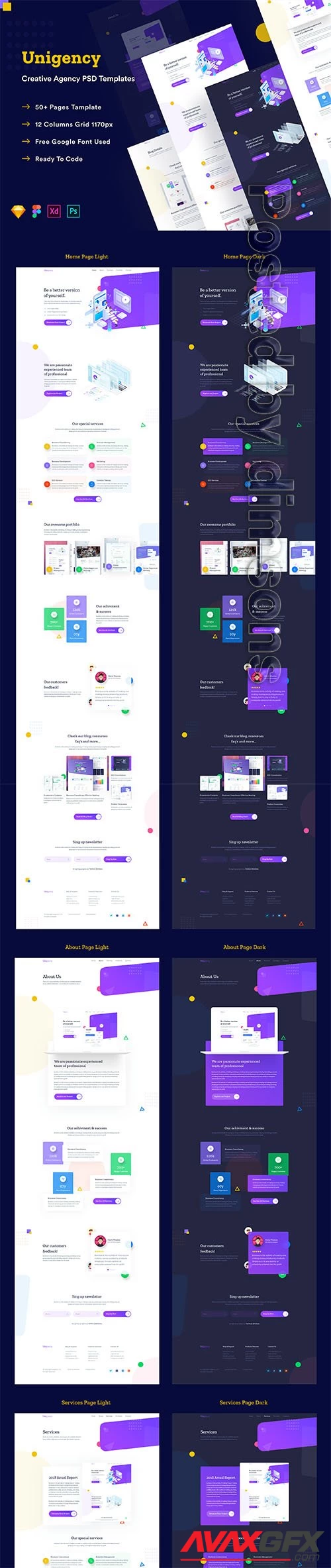 Creative Agency Web Template ui8