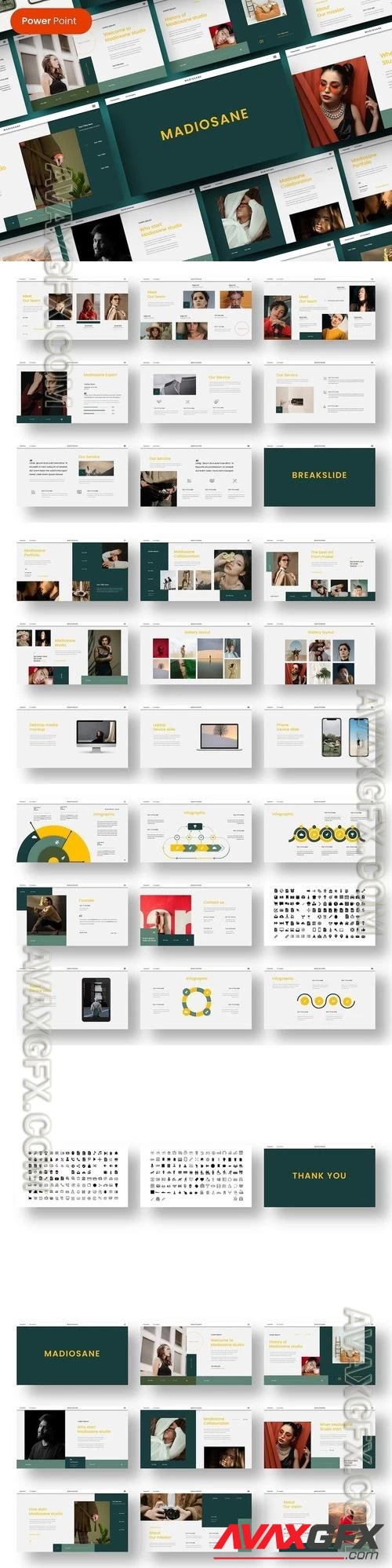 Madiosane - Business PowerPoint Template PPTX