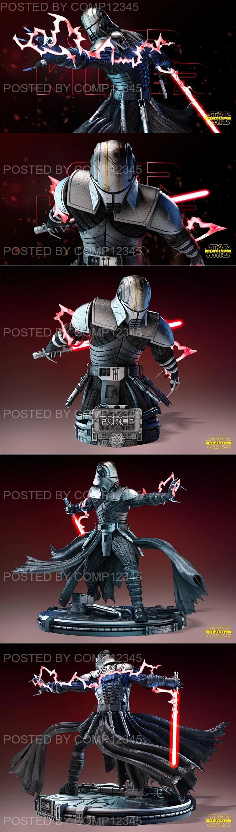 Star Wars - Starkiller Sculpture and Bust