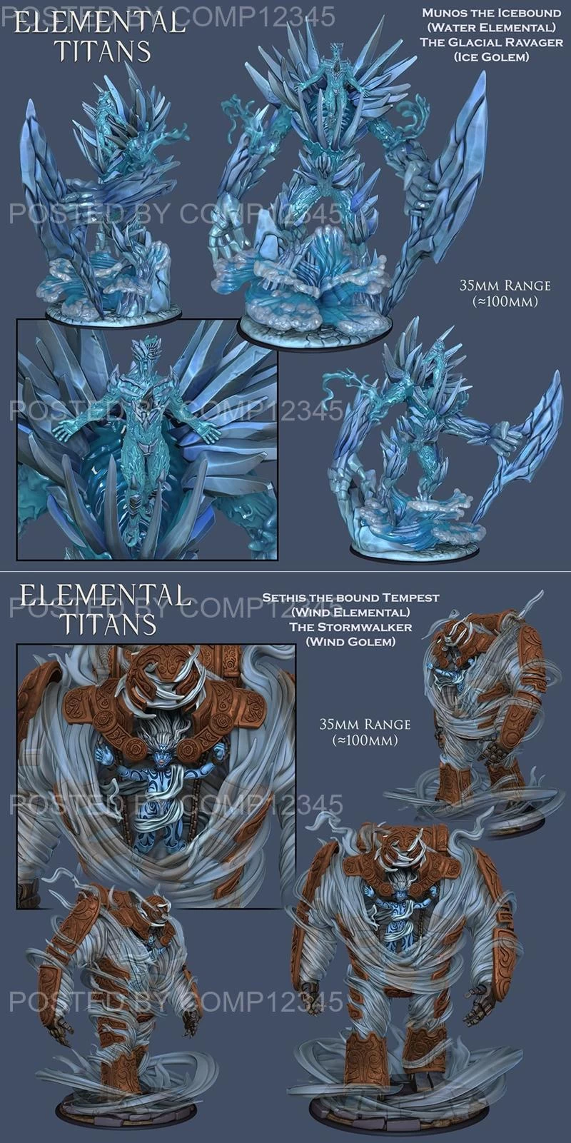 Ronin Arts Workshop - Golem Water and Golem Wind