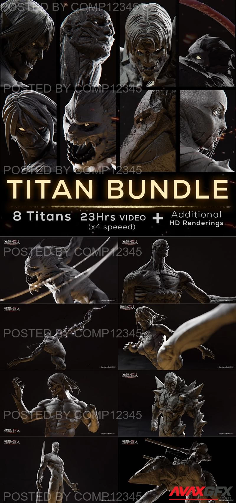 TITAN BUNDLE Full Pack - Speed Sculpt in Zbrush