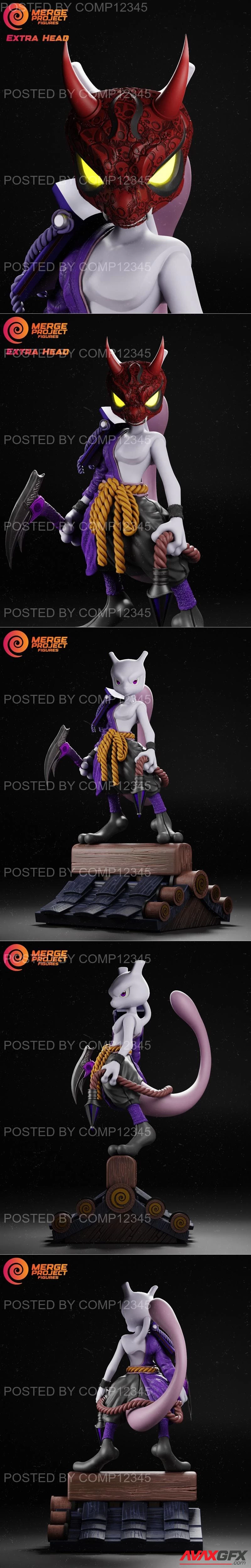 Merge Project Figures - Mewtwo Oni Samurai