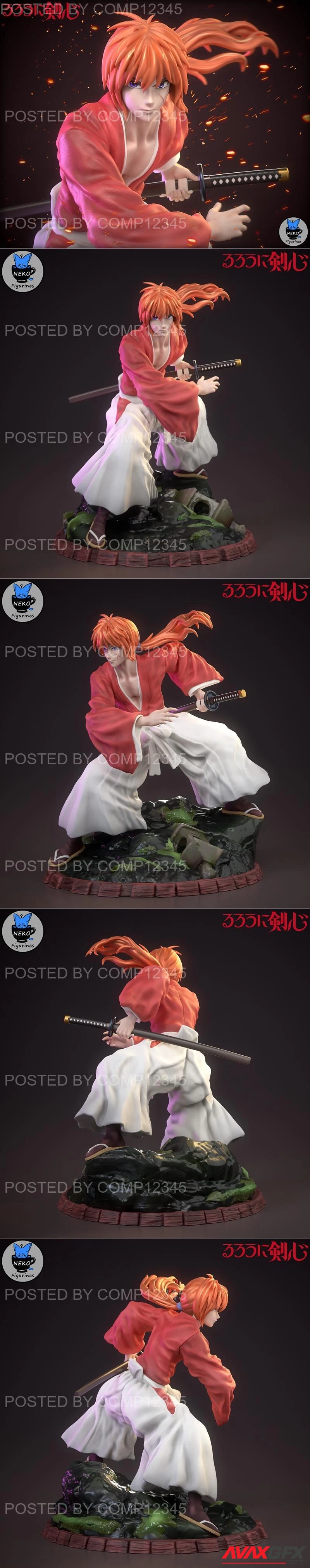 Neko Figurines - Himura Kenshin (Rurouni Kenshin)