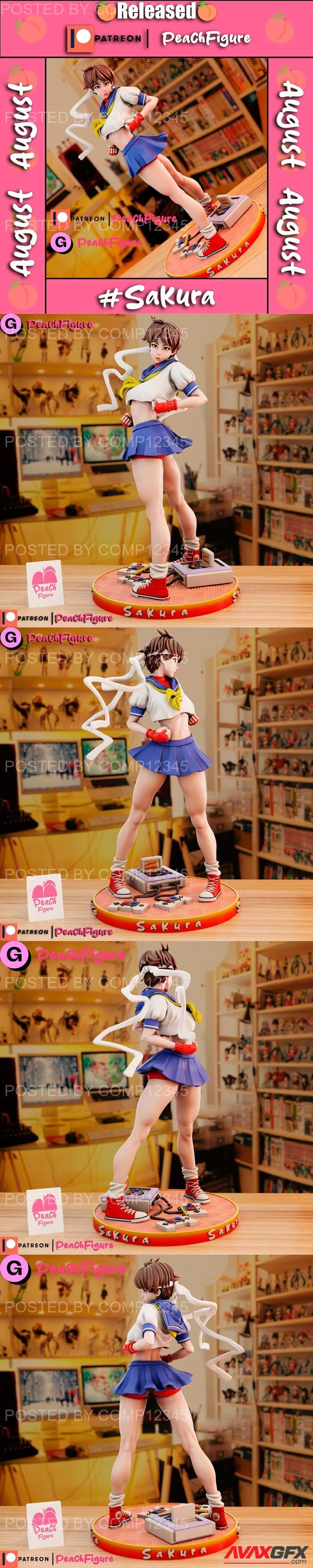 Peach Figure - Sakura Street Fighter