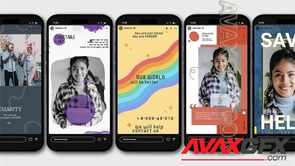 Charity Instagram Stories 9in1 47980616 [Videohive]