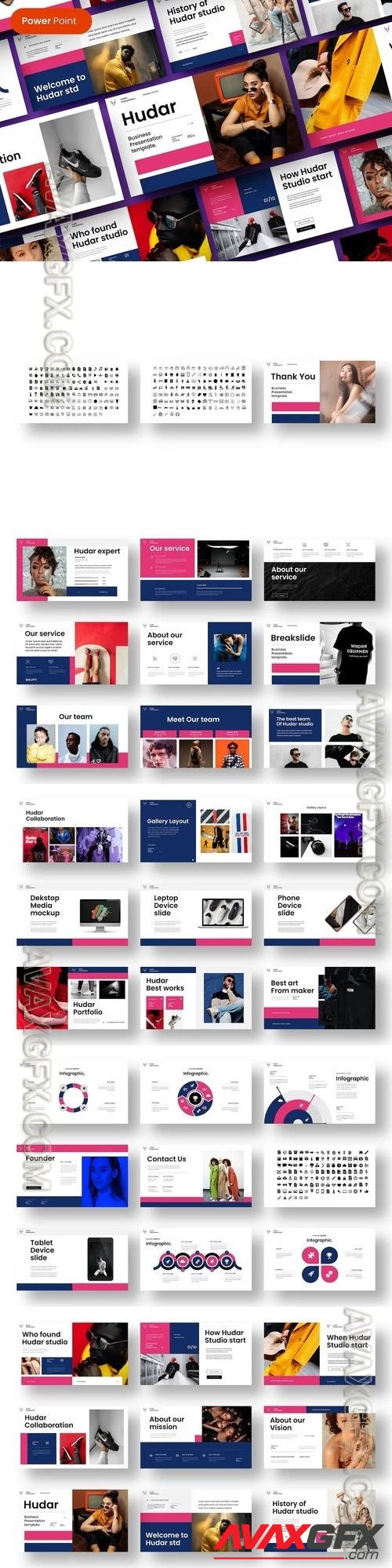 Hudar - Business PowerPoint Template