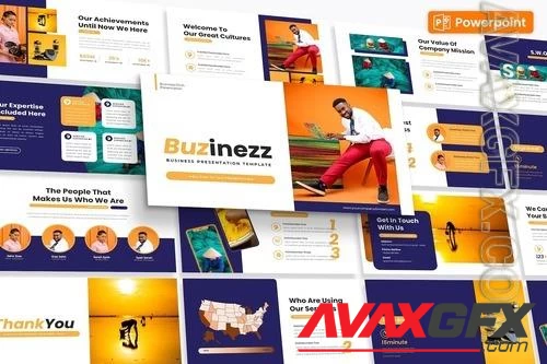 Buzinezz - Casual Business PowerPoint Presentation [PPTX]