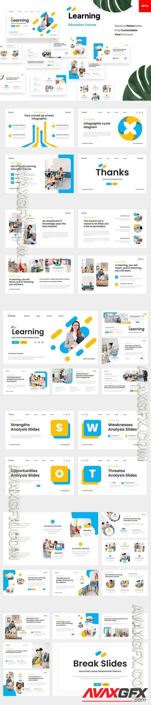 Learning - Education Course Powerpoint Template