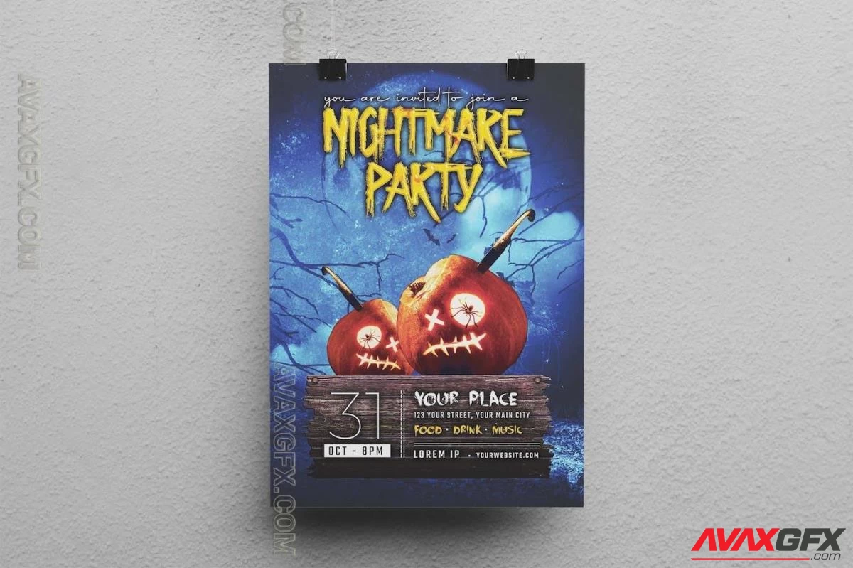 Halloween Party Flyer QEBXNDK