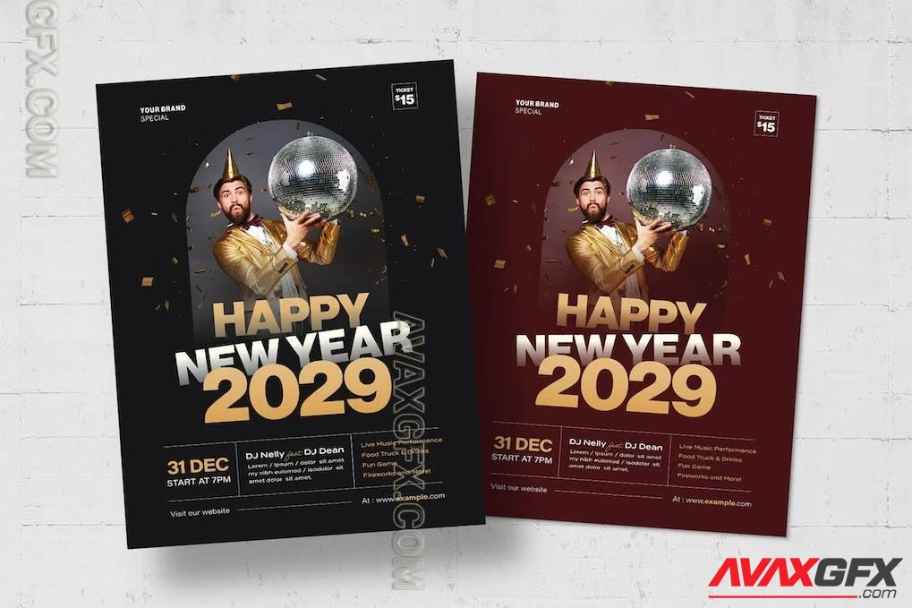 NYE Flyer Template A4R72QN