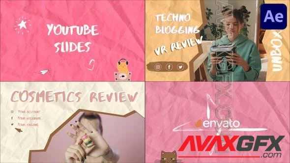 Hand Made Youtube Endscreens for After Effects 47585804 [Videohive]