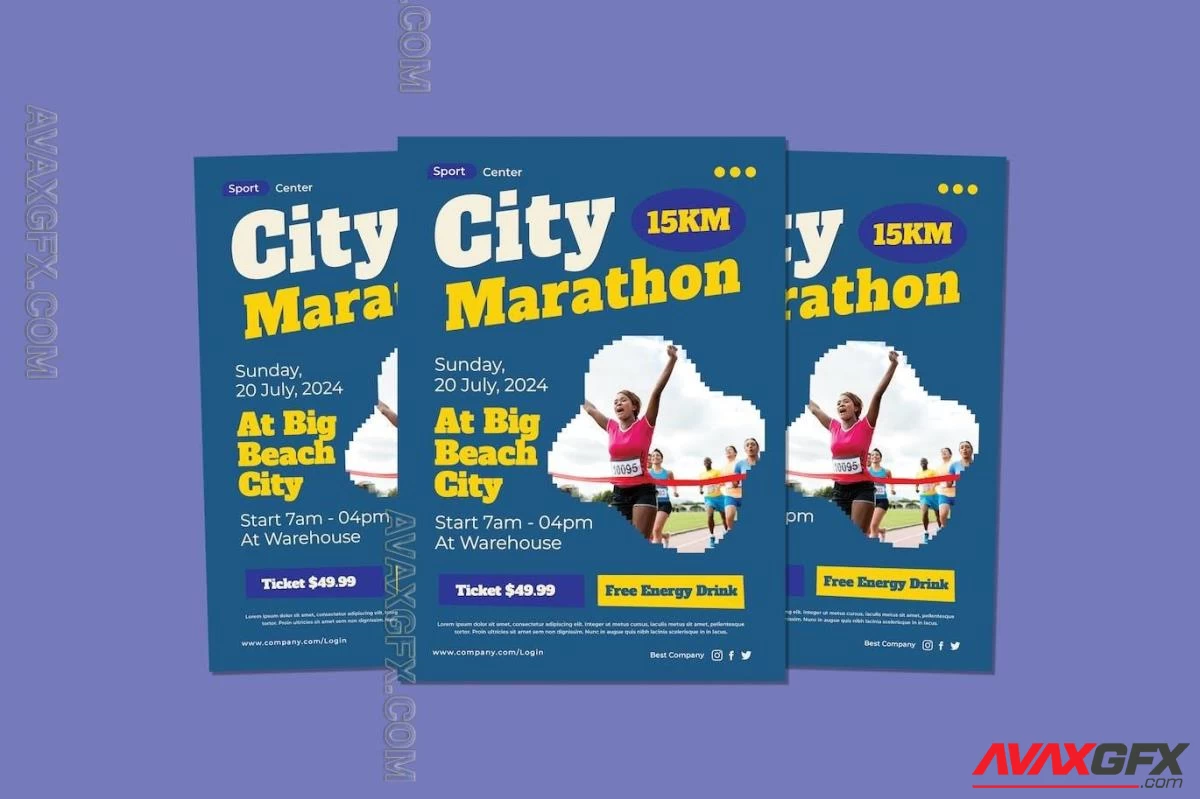 City Marathon Flyers