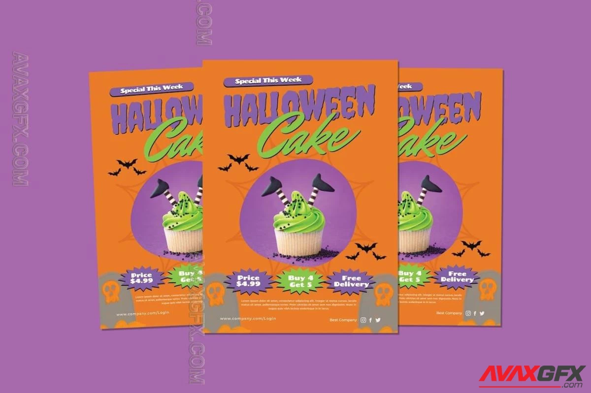 Halloween Cake Flyers