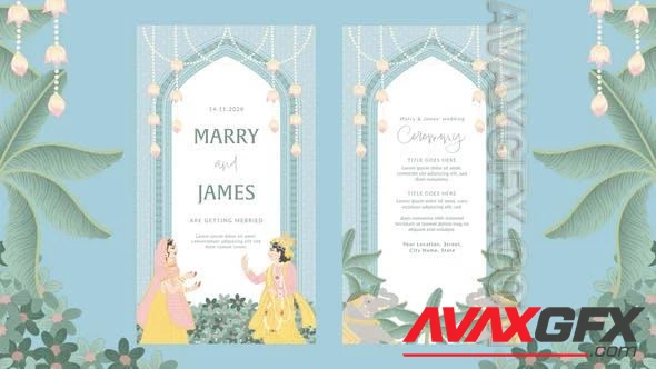 Animated Indian Wedding Invitation Template 47594151 [Videohive]