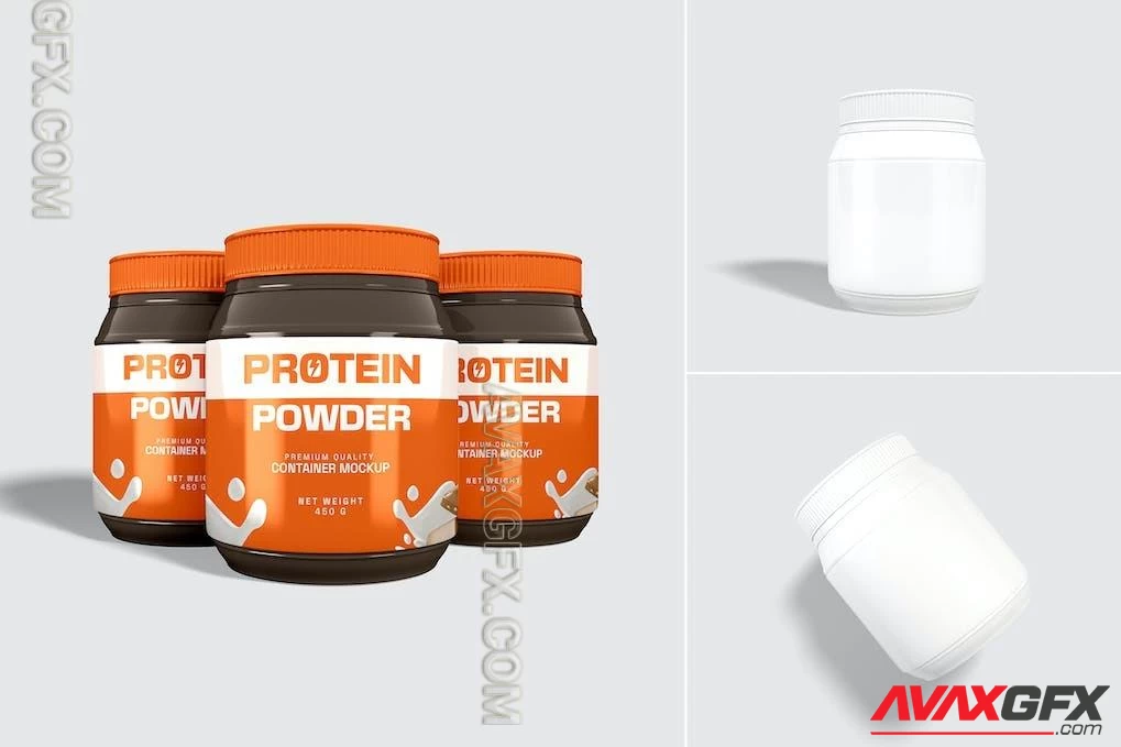 Sport Protein Jar Mockup Set