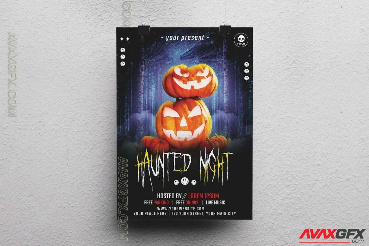 Halloween Party Flyer BQL4PTR