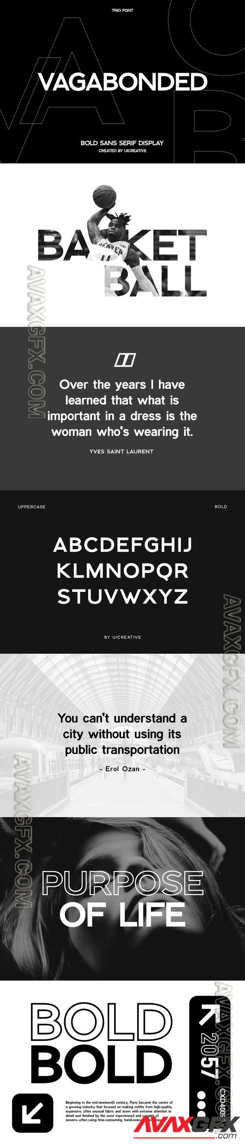 Vagabonded Sans Serif Display Font [OTF, TTF]