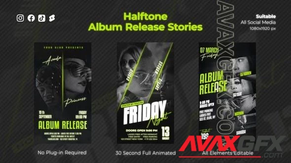 Halftone Album Release Stories 47814904 [Videohive]