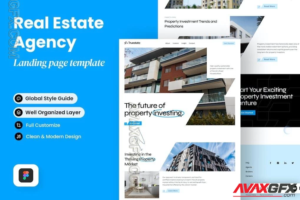 Truestate - Real Estate Landing Page