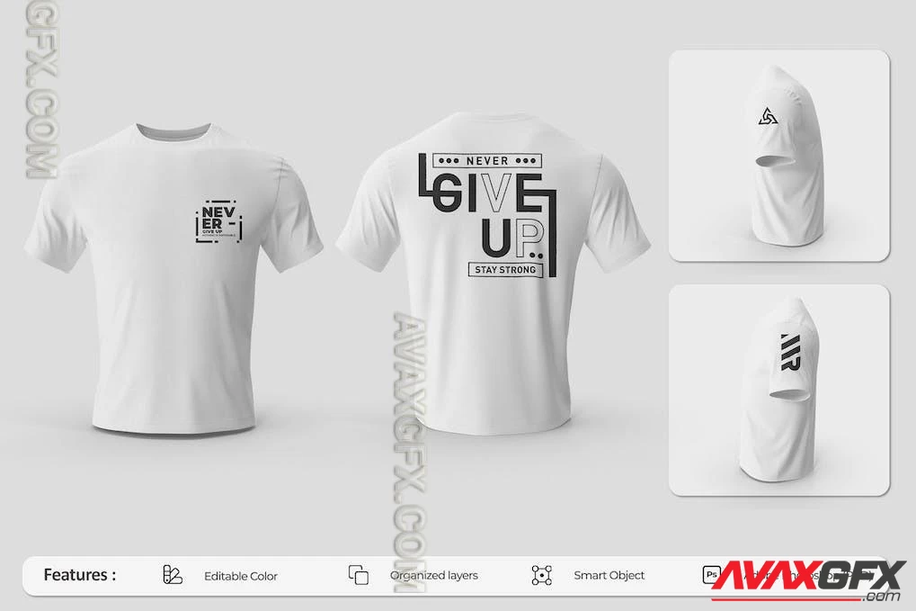 Mens T-shirt Mockup PSD