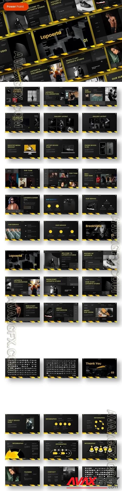 Lapoerta - Business PowerPoint Template PPTX