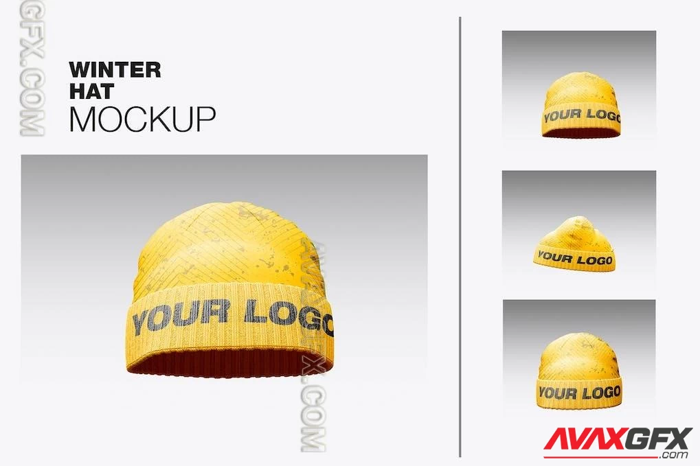 Winter Hat Mockup