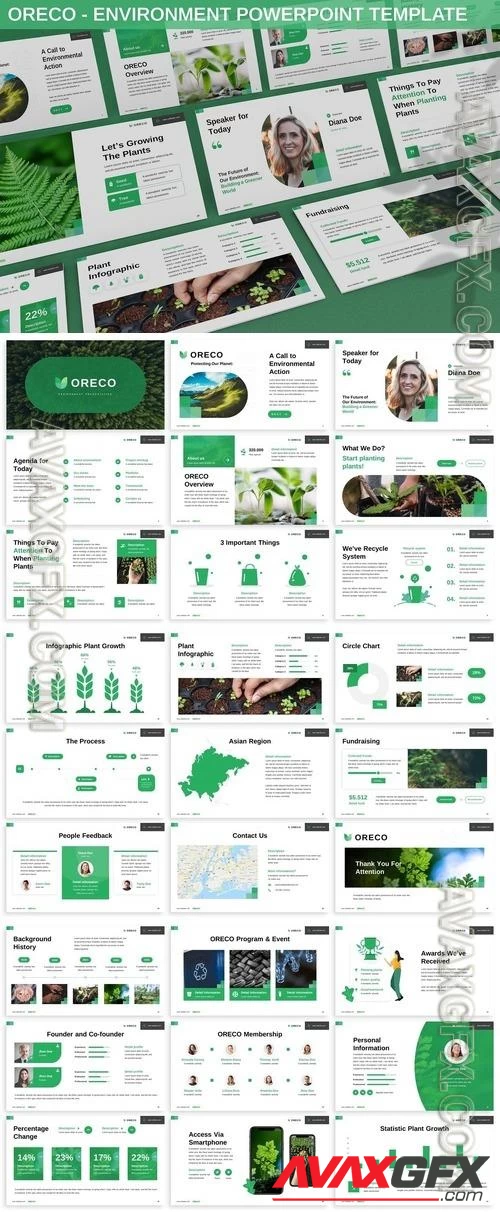 Oreco - Environment Powerpoint Template