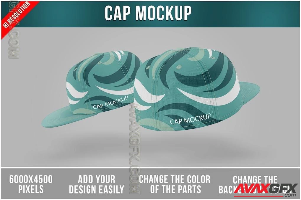 Caps Mockup Template