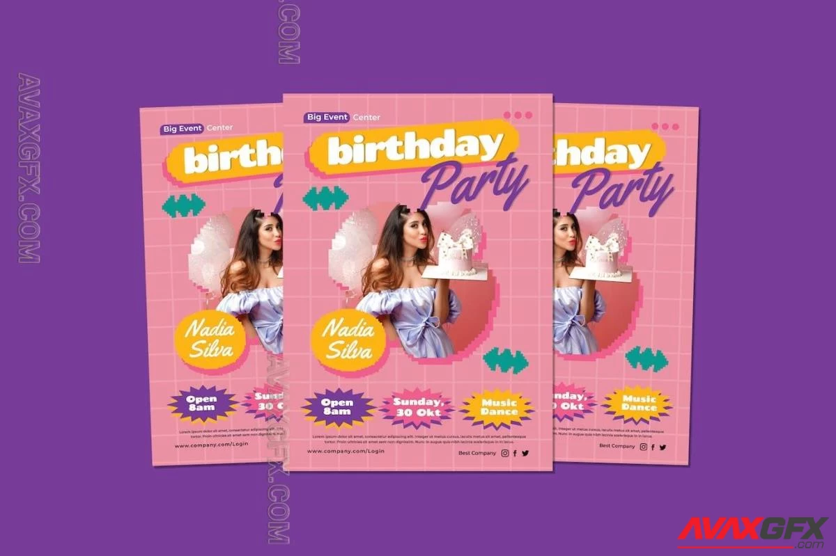 This Is Birthday Party Flyers