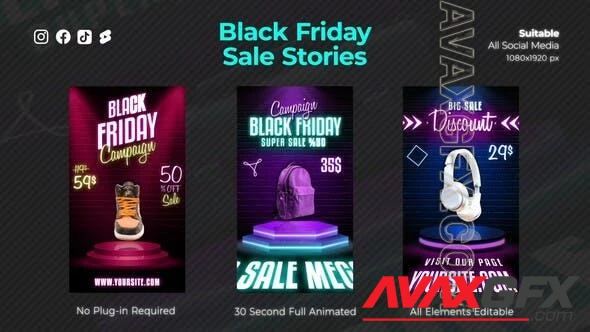 Black Friday Sale Stories 48239455 Videohive