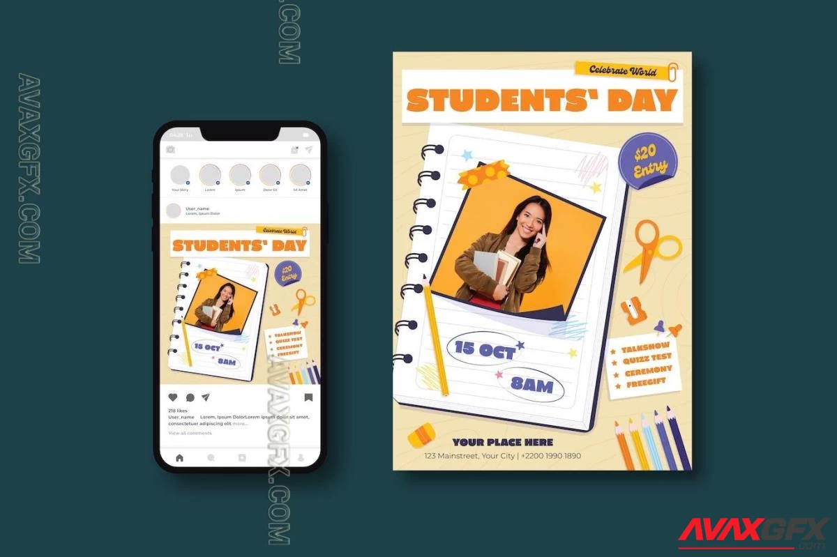 World Students Day Flyer