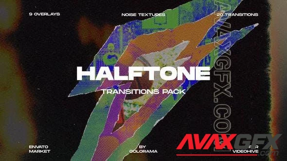 Halftone Transitions Pack 47900891 [Videohive]