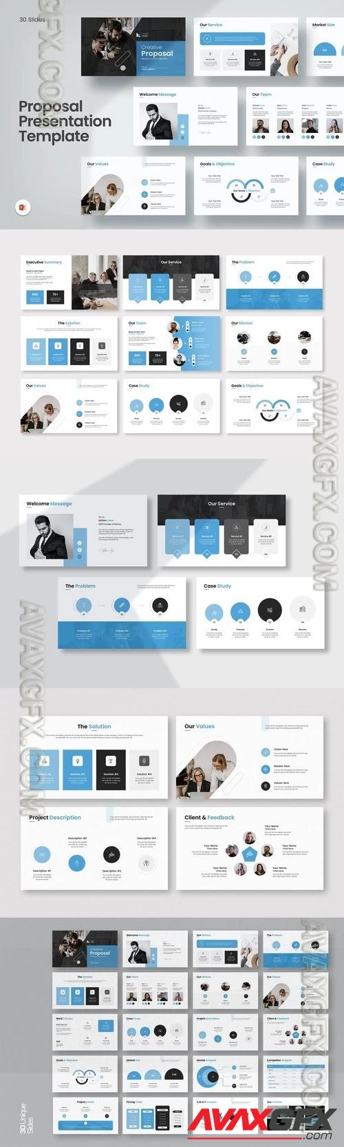 Proposal PowerPoint, Keynote and Google Slides Templates