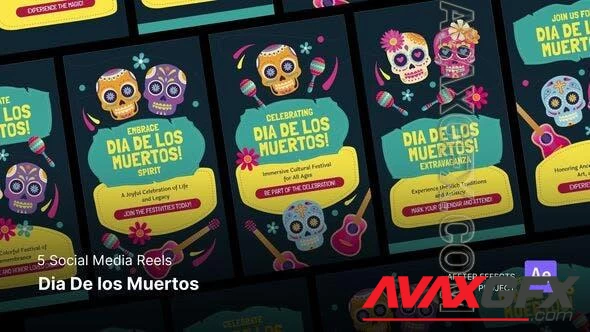 Social Media Reels - Dia de Los Muertos After Effects Template 48230661 [Videohive]