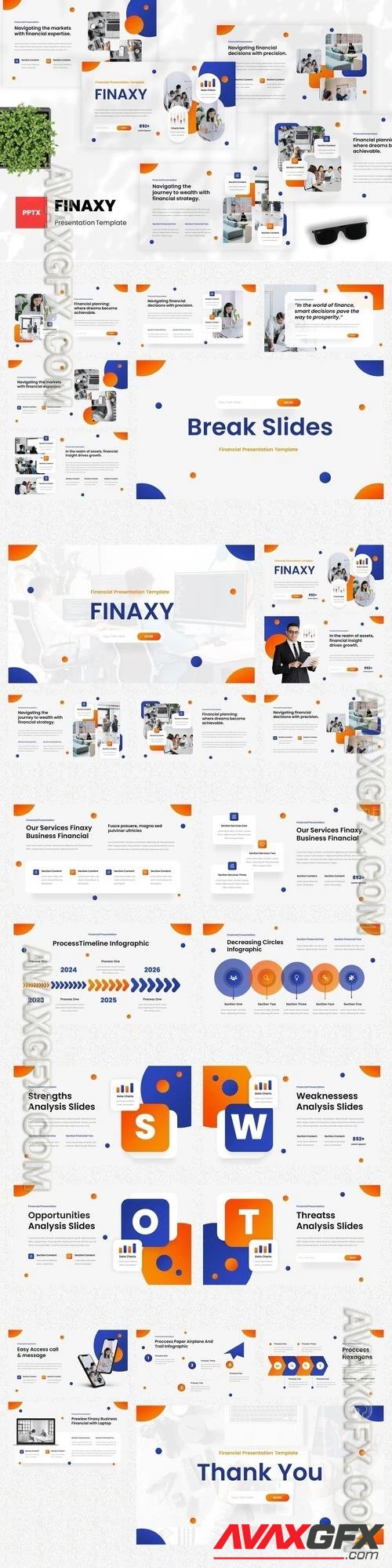 Finaxy - Financial Powerpoint Template [PPTX]