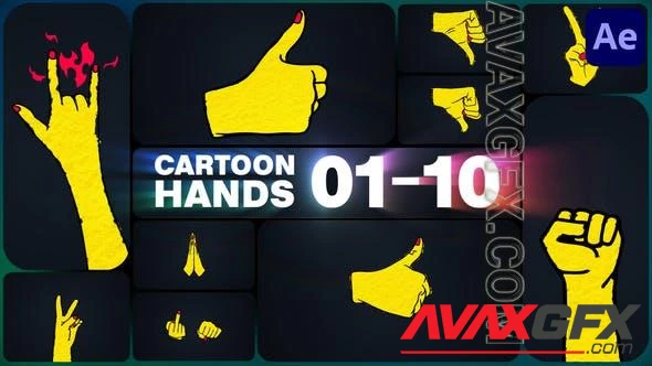 Cartoon Hands for After Effects 48134323 [Videohive]