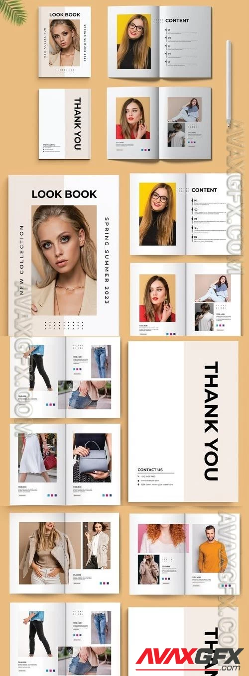 Fashion Look Book Design Template