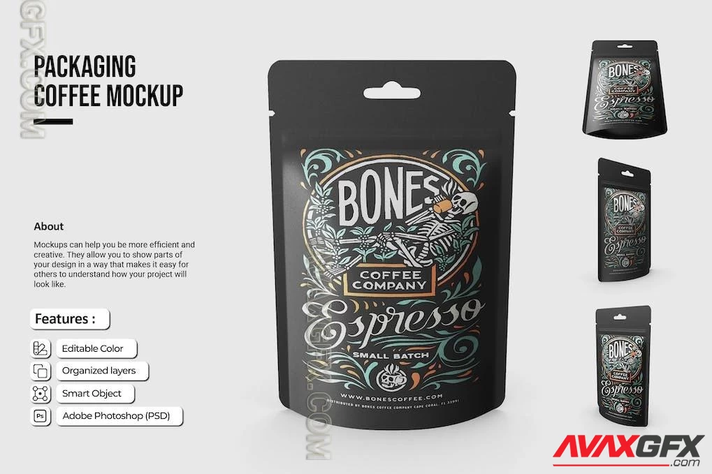 Coffee Packaging Mockup