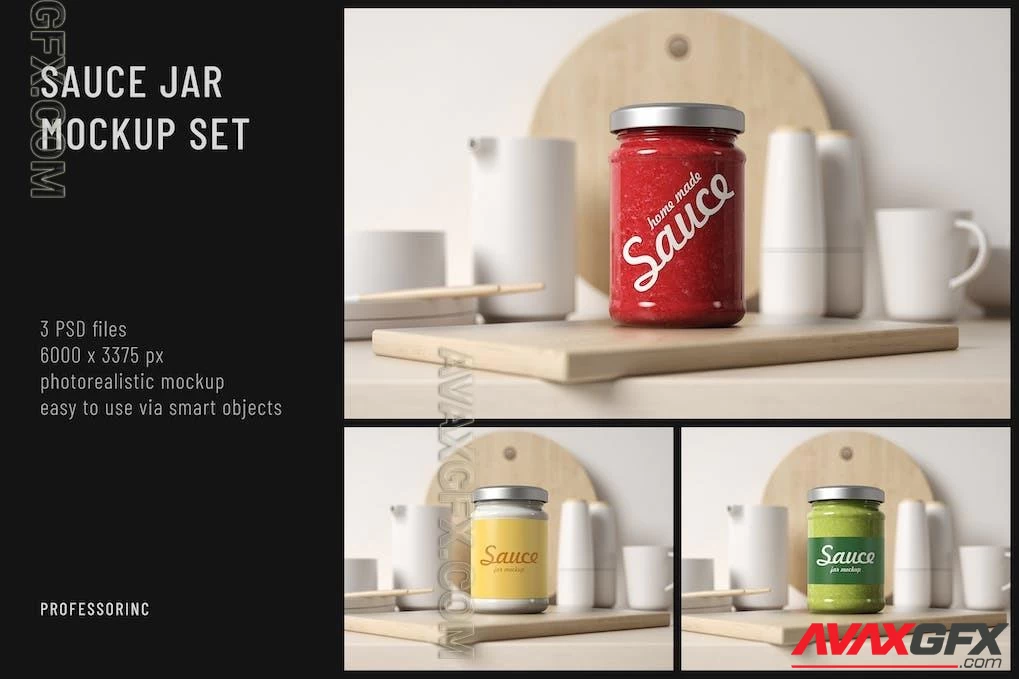 Sauce Jar Mockup Set